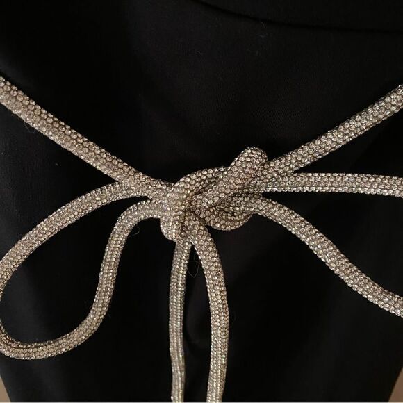 NBD Camille midi dress crystal rope belt strapless cocktail wedding Revolve XS - Picture 11 of 13